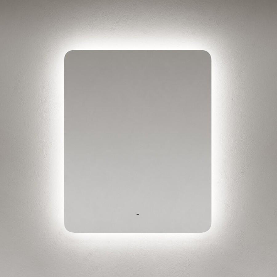 Зеркало Sancos Ray RA800, 80 х 100 см, LED-подсветка, сенсорное, с диммером
