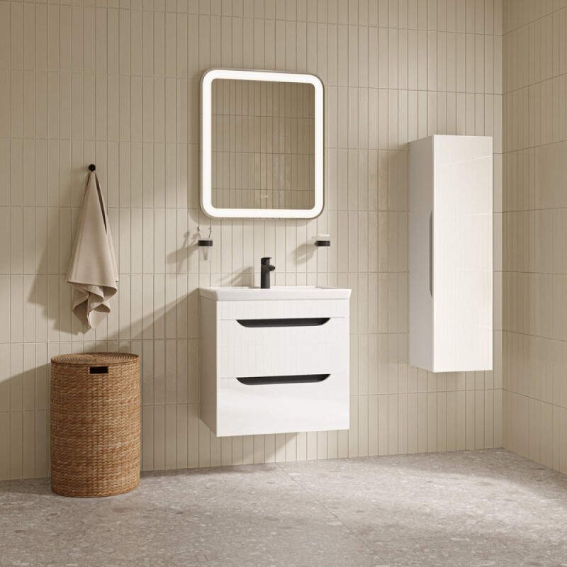 Тумба под раковину Iddis Ray RAY60W0i95, 60 см подвесная, белый