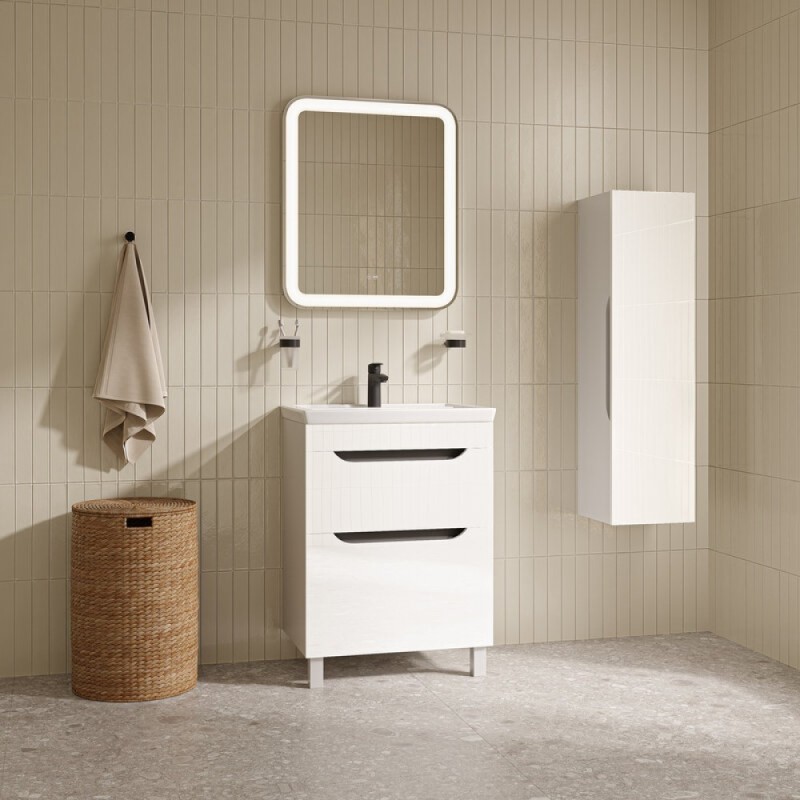 Тумба под раковину Iddis Ray RAY60WFi95, 60 см напольная, белый