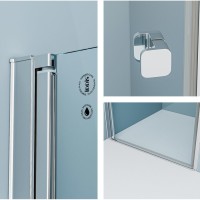 Душевая дверь Iddis Ray 80 x 195 см распашная, стекло прозрачное, хром, RAY6CP8i69