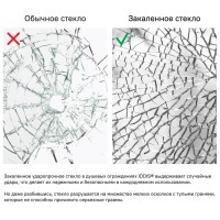 Шторка на ванну Iddis Ray 100 x 140 см распашная, стекло прозрачное, хром, RAY6CS0i90