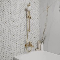 Душевая штанга Iddis Ray RAY70MGi17, 70 см, PVD-покрытие, золото матовое