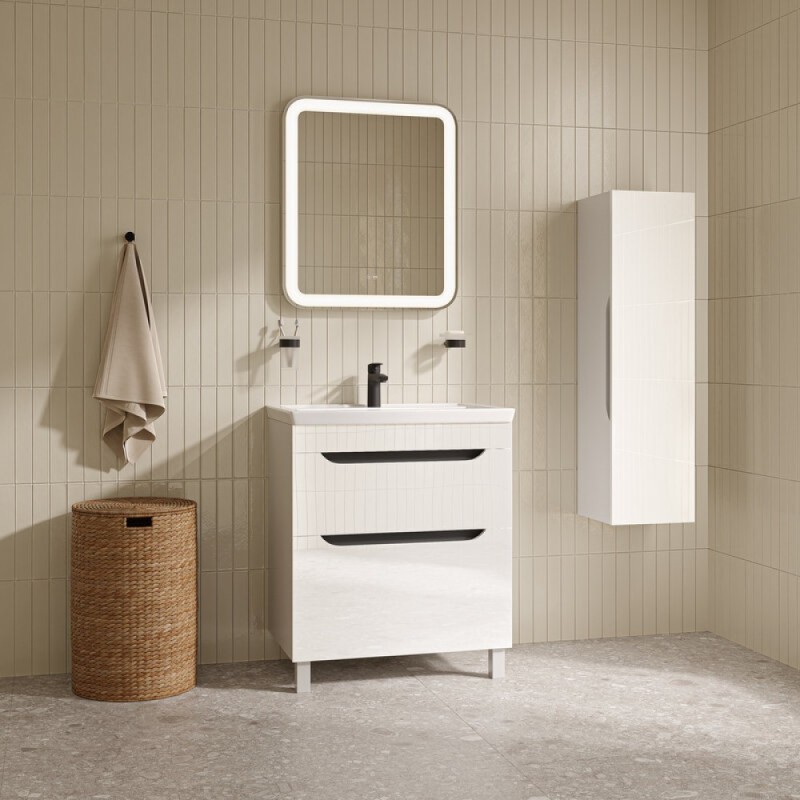 Тумба под раковину Iddis Ray RAY70WFi95, 70 см напольная, белый