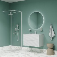 Душевая система Iddis Ray RAYWT03i68, цвет белый матовый