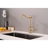 Смеситель Paulmark Retro Re213226-BR для кухонной мойки, под фильтр, бронза