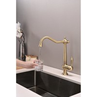 Смеситель Paulmark Retro Re213226-BR для кухонной мойки, под фильтр, бронза