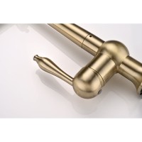 Смеситель Paulmark Retro Re213226-BR для кухонной мойки, под фильтр, бронза