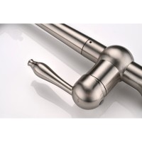 Смеситель Paulmark Retro Re213226-BS для кухонной мойки, под фильтр, брашированная сталь
