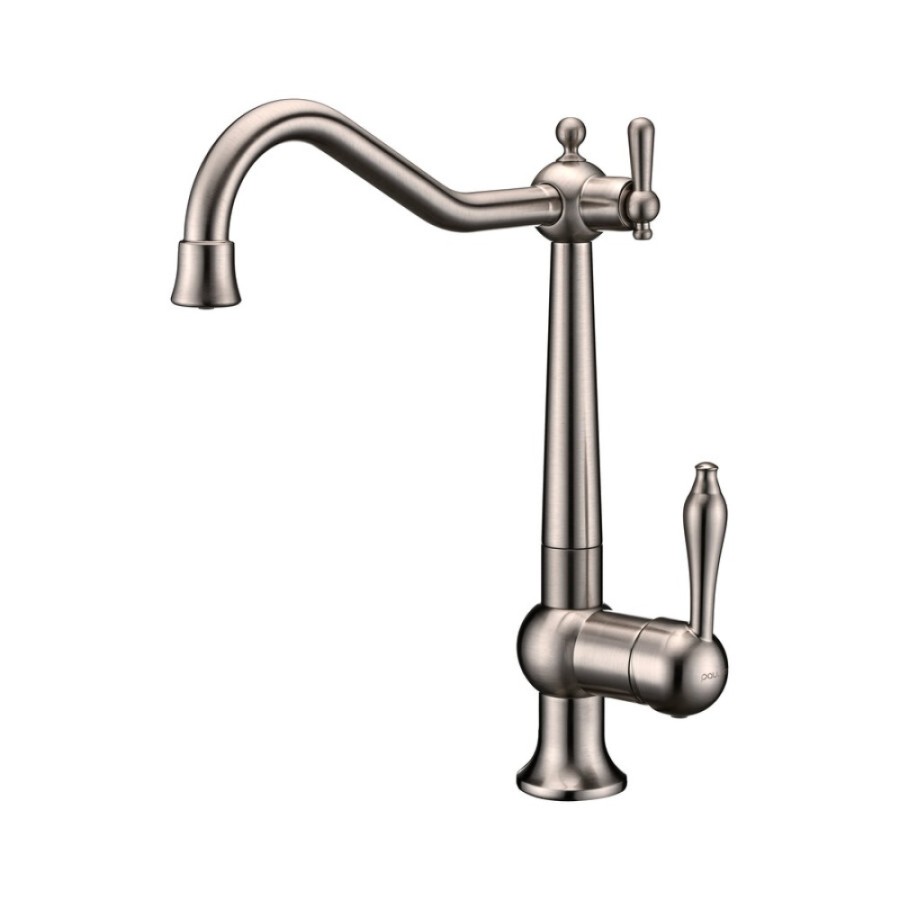 Смеситель Paulmark Retro Re213226-BS для кухонной мойки, под фильтр, брашированная сталь