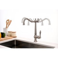 Смеситель Paulmark Retro Re213226-BS для кухонной мойки, под фильтр, брашированная сталь