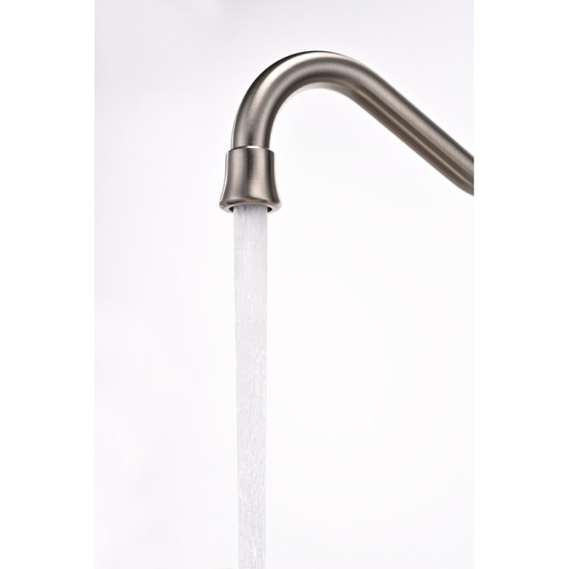 Смеситель Paulmark Retro Re213226-BS для кухонной мойки, под фильтр, брашированная сталь