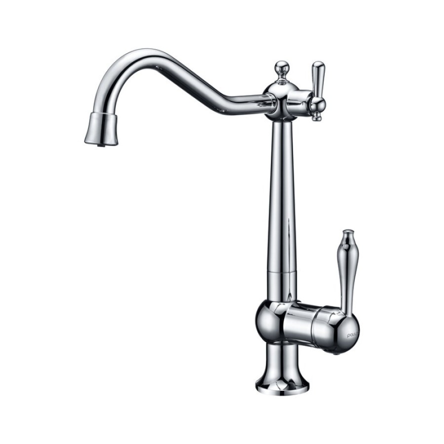 Смеситель Paulmark Retro Re213226-CR для кухонной мойки, под фильтр, хром