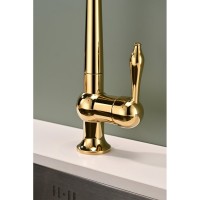 Смеситель Paulmark Retro Re213226-G для кухонной мойки, под фильтр, золото