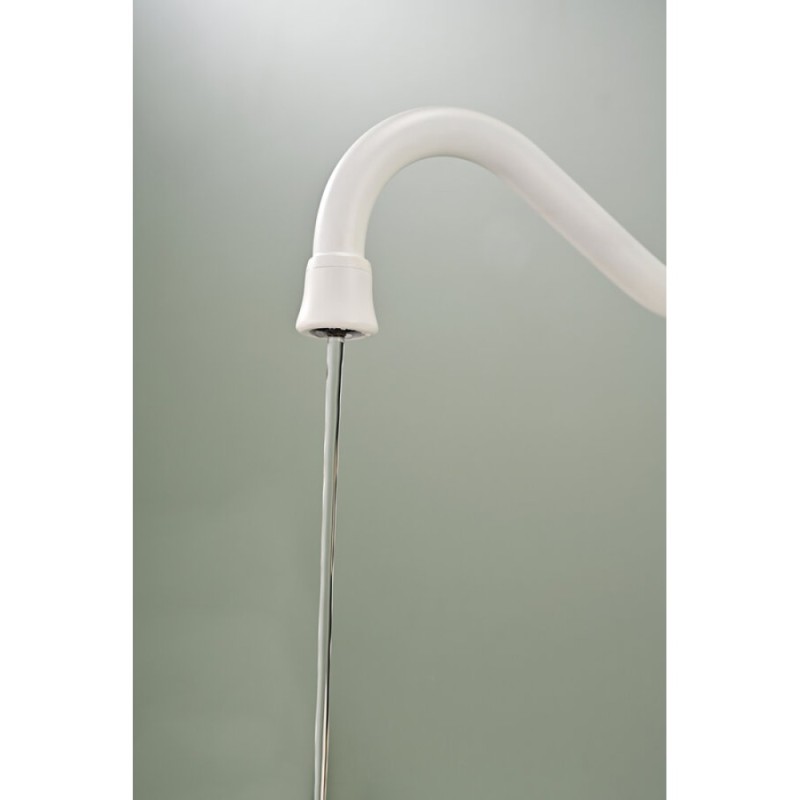Смеситель Paulmark Retro Re213226-WH для кухонной мойки, под фильтр, белый матовый