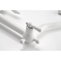 Смеситель Paulmark Retro Re213226-WH для кухонной мойки, под фильтр, белый матовый