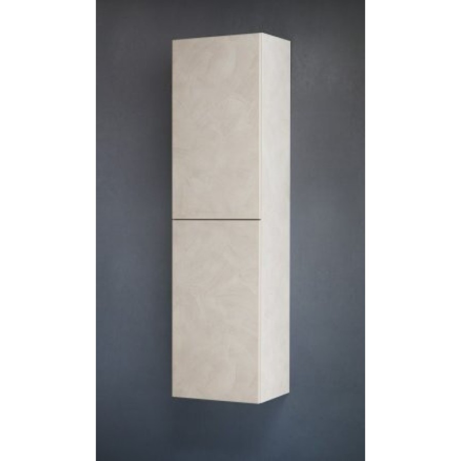 Шкаф-пенал подвесной BelBagno REGINA-1500-2A-SC-SV-BLUM-L, 40 х 30 х 150 см, Stucco Veneziano, левосторонний