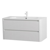 Тумба под раковину Cezares Relax-1000-2C-SO-BL, 100 см, подвесная, Bianco Lucido