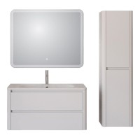 Тумба под раковину Cezares Relax-1000-2C-SO-BL, 100 см, подвесная, Bianco Lucido