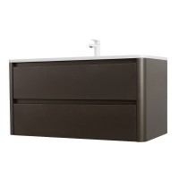 Тумба под раковину Cezares Relax-1000-2C-SO-GM, 100 см, подвесная, оружейная сталь
