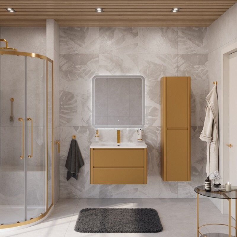 Пенал Cezares Relax-1500-2A-SO-BORO-P, 40 см, подвесной, брашированное золото