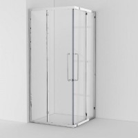 Душевой уголок Cezares RELAX-304-A-2-100-C-CR, 100 х 100 см, стекло прозрачное, профиль хром