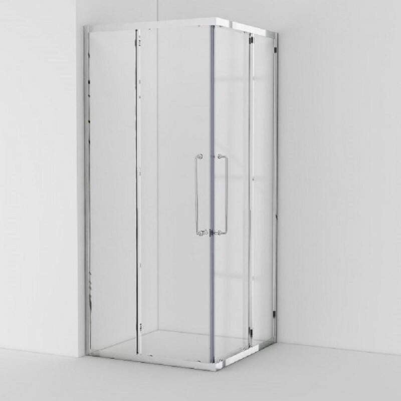 Душевой уголок Cezares RELAX-304-A-2-100-C-CR, 100 х 100 см, стекло прозрачное, профиль хром
