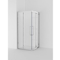 Душевой уголок Cezares RELAX-304-A-2-90-C-CR, 90 х 90 см, стекло прозрачное, профиль хром