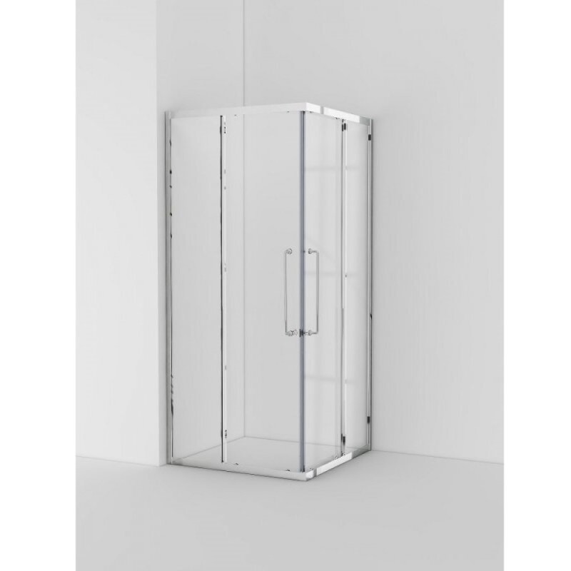 Душевой уголок Cezares RELAX-304-A-2-90-C-CR, 90 х 90 см, стекло прозрачное, профиль хром