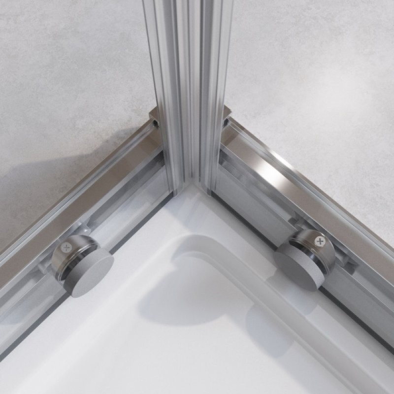 Душевой уголок Cezares RELAX-304-A-2-90-C-CR, 90 х 90 см, стекло прозрачное, профиль хром