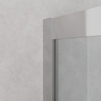 Душевой уголок Cezares RELAX-304-A-2-90-C-CR, 90 х 90 см, стекло прозрачное, профиль хром