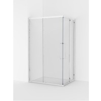 Душевой уголок Cezares RELAX-304-AH-2-120/90-C-CR, 120 х 90 см, стекло прозрачное, профиль хром
