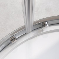 Душевой уголок Cezares RELAX-304-R-2-90-C-CR, 90 х 90 см, стекло прозрачное, профиль хром