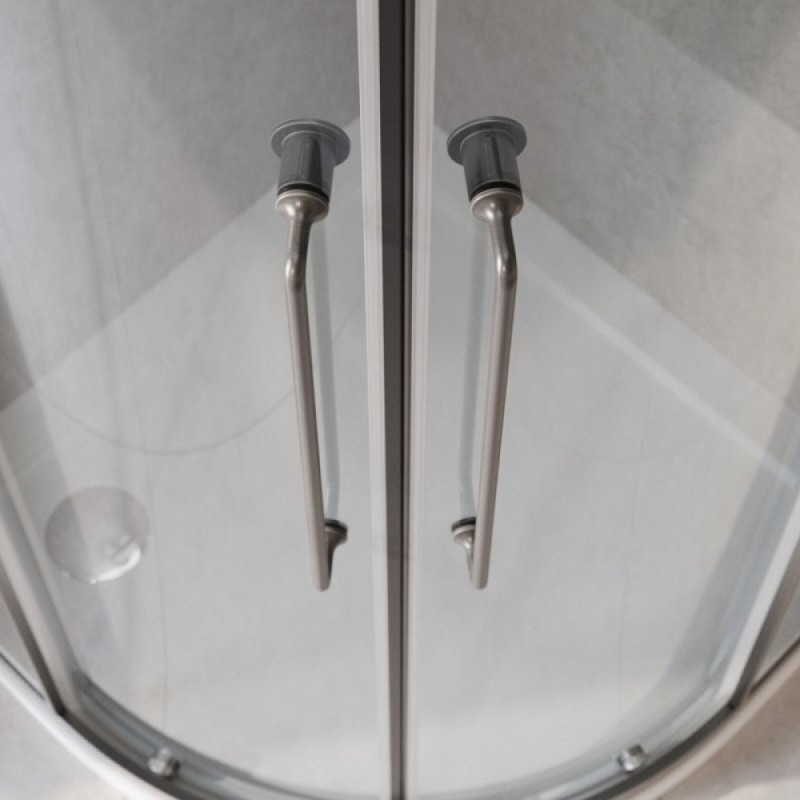 Душевой уголок Cezares RELAX-304-RH-2-120/90-C-GM, 120 х 90 см, стекло прозрачное, профиль оружейная сталь