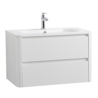 Тумба под раковину Cezares Relax-800-2C-SO-BL, 80 см, подвесная, Bianco Lucido