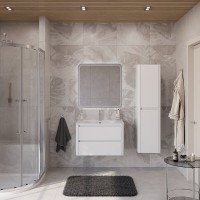 Тумба под раковину Cezares Relax-800-2C-SO-BL, 80 см, подвесная, Bianco Lucido