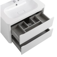 Тумба под раковину Cezares Relax-800-2C-SO-BL, 80 см, подвесная, Bianco Lucido