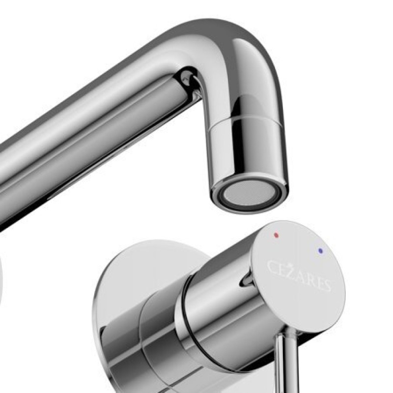 Смеситель для раковины Cezares RELAX-BLI2-1-01-W0, хром