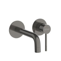 Смеситель для раковины Cezares RELAX-BLI2-1-GM-W0, оружейная сталь