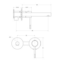 Смеситель для раковины Cezares RELAX-BLI2-2-01-W0, цвет хром