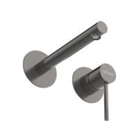 Смеситель для раковины Cezares RELAX-BLI2-2-GM-W0, оружейная сталь