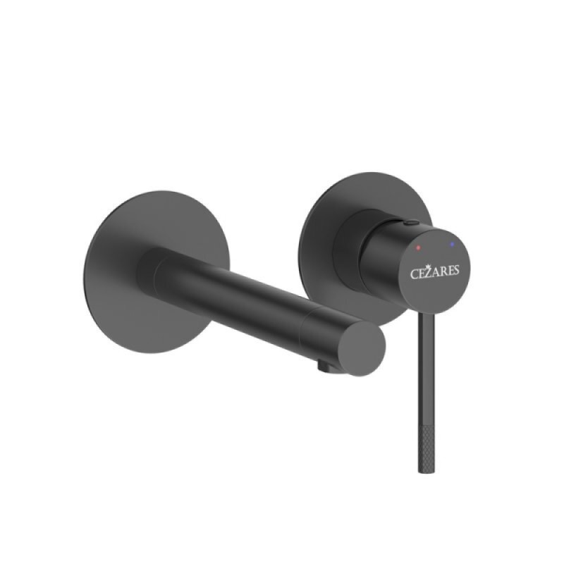 Смеситель для раковины Cezares RELAX-BLI2-2-NOP-W0, черный матовый