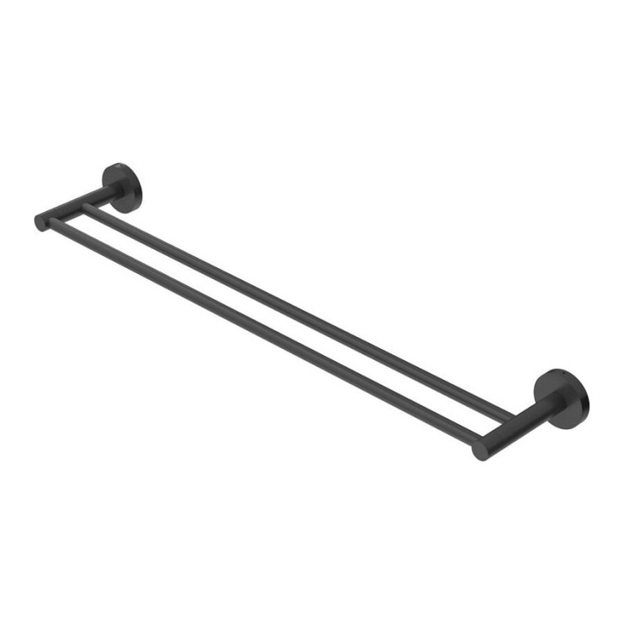 Полотенцедержатель двойной Cezares Relax-THD-65-NOP, 65.5 см, черный матовый
