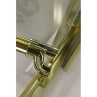 Душевая дверь в проем Cezares RETRO-A-BF-1-110-PP-Cr, профиль хром, стекло матовое с прозрачным узором