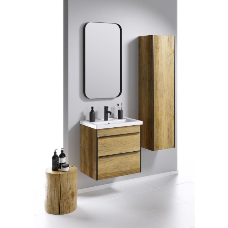 Зеркало Aqwella RM, 50 x 90 см, черный, RM0205BLK