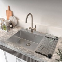 Ролл-мат для кухонной мойки Iddis Kitchen ROL35SRi59 Line, хром, черный