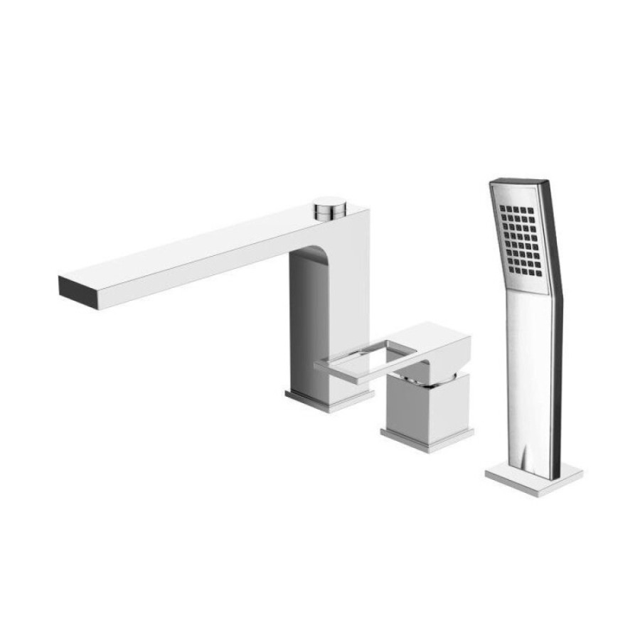 Смеситель BelBagno Romano ROM-BVD-CRM, для ванны и душа, на борт ванны, хром