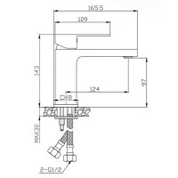 Смеситель для раковины BelBagno Romano ROM-LVM-CRM, хром