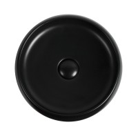 Раковина Aquanet Roumd-1-MB 36 x 36 x 13 см, накладная, черный матовый, 273680