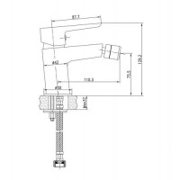 Смеситель для биде BelBagno Rowena ROW-BD-CRM