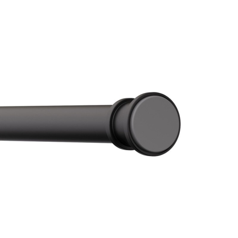 Карниз для ванны Iddis Elegante RSB0120i14, 110-200 см, черный матовый